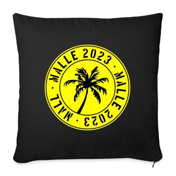 Malle 2023 - Housse de coussin décorative 45 x 45 cm - noir - Devant