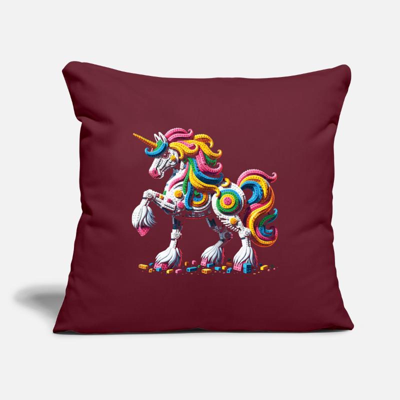 Briques de maître constructeur expert Housse de coussin décorative 45 x 45 cm