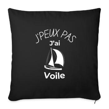 I can't I have veiled gift birthday humor - Sofa pillowcase 17,3'' x 17,3'' (45 x 45 cm) - black - Front