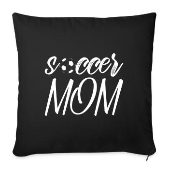 Soccer Mom Gift - Housse de coussin décorative 45 x 45 cm - noir - Devant