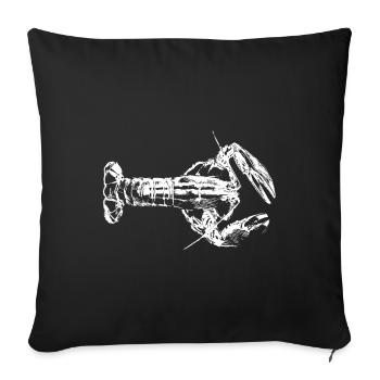 Hummer - Sofakissenbezug 45 x 45 cm - Schwarz - Vorne