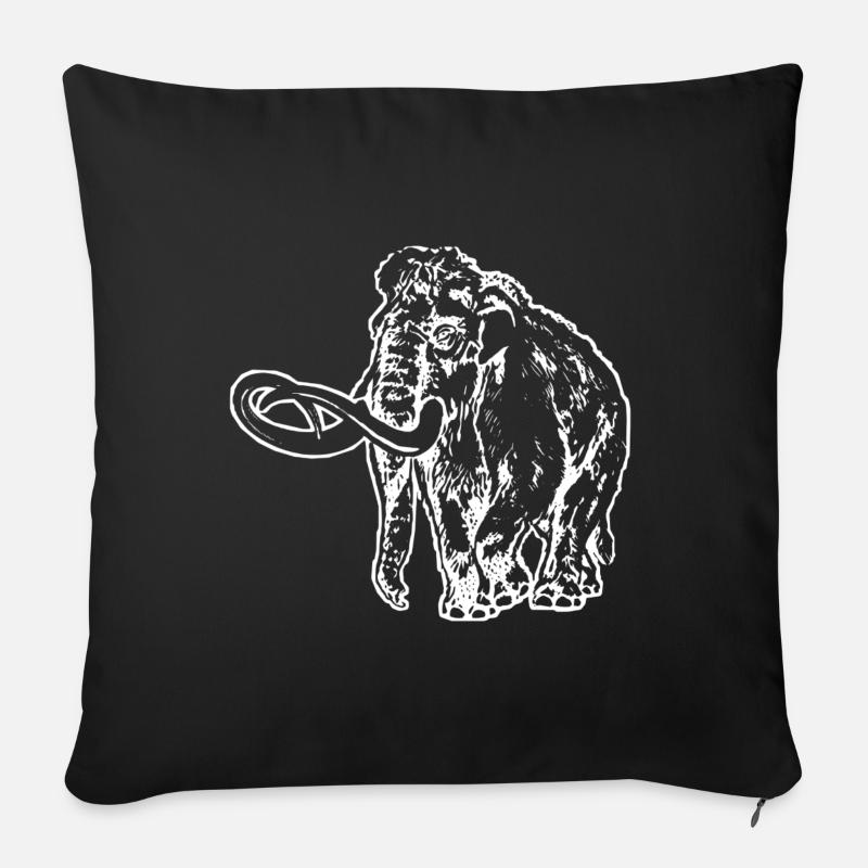 Mammut - Sofakissenbezug 45 x 45 cm - Schwarz