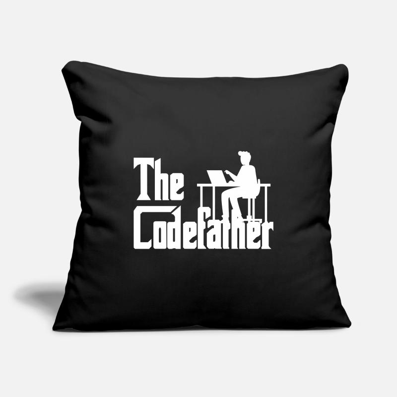 The Codefather Coding Programier Cadeau Housse de coussin décorative 45 x 45 cm