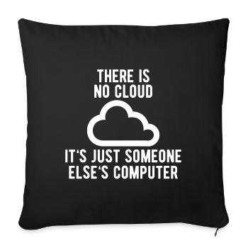 C'est juste le cadeau de l'administrateur informatique de quelqu'un d'autre - Housse de coussin décorative 45 x 45 cm - noir - Devant