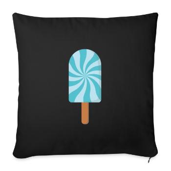 Été de glace - Housse de coussin décorative 45 x 45 cm - noir - Devant