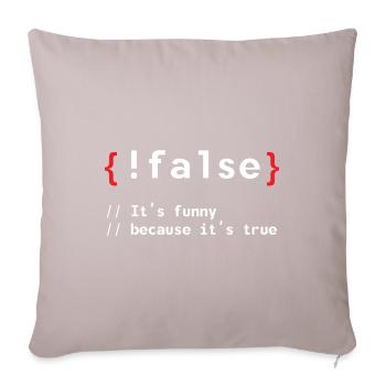 Coding Debug Admin Program Gift - Sofa pillowcase 17,3'' x 17,3'' (45 x 45 cm) - light taupe - Front