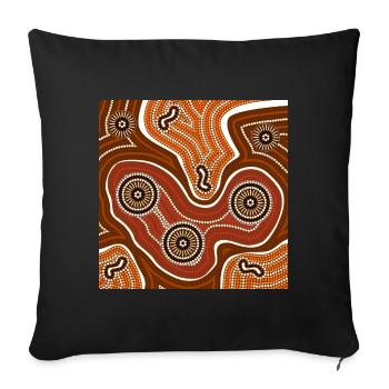 3 same and different - Sofa pillowcase 17,3'' x 17,3'' (45 x 45 cm) - black - Front
