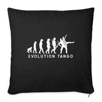 Danse de tango - Housse de coussin décorative 45 x 45 cm - noir - Devant