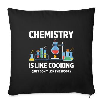 Chemist - Chemistry Science like Cooking,Chemistry - Housse de coussin décorative 45 x 45 cm - noir - Devant