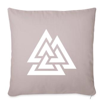 Emblème nordique - Housse de coussin décorative 45 x 45 cm - taupe clair - Devant
