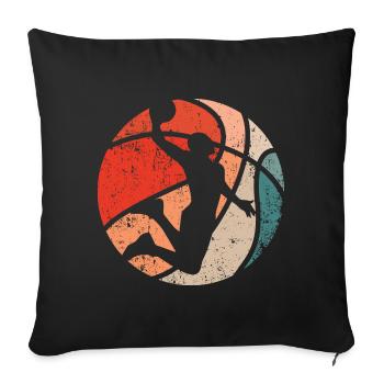 Basketball Jam - Sofakissenbezug 45 x 45 cm - Schwarz - Vorne