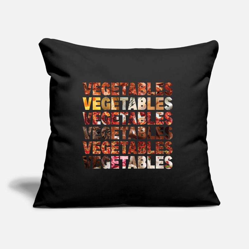 Vegetables Housse de coussin décorative 45 x 45 cm
