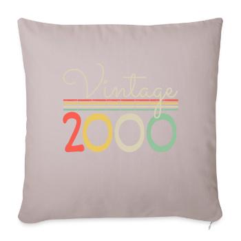 Jahrgang 2000 - Sofakissenbezug 45 x 45 cm - helles Taupe - Vorne