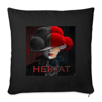 Schwarzwald Lady Art Heimat - Sofakissenbezug 45 x 45 cm - Schwarz - Vorne
