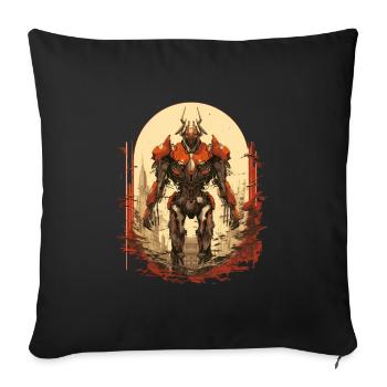 Mecha - Sofa pillowcase 17,3'' x 17,3'' (45 x 45 cm) - black - Front
