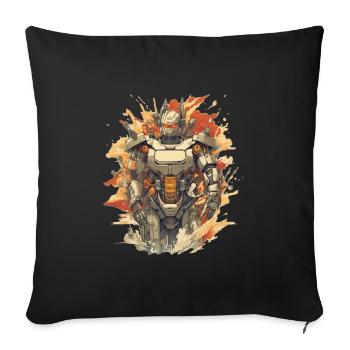 Mecha - Sofa pillowcase 17,3'' x 17,3'' (45 x 45 cm) - black - Front