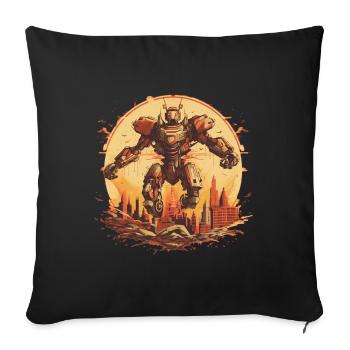 Mecha - Sofa pillowcase 17,3'' x 17,3'' (45 x 45 cm) - black - Front