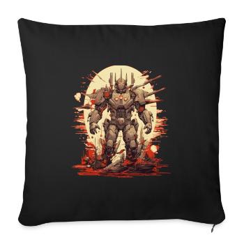 Mecha - Sofa pillowcase 17,3'' x 17,3'' (45 x 45 cm) - black - Front