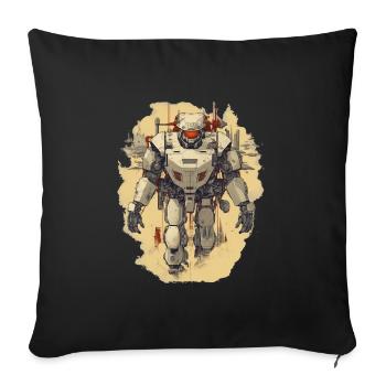 Mecha - Sofa pillowcase 17,3'' x 17,3'' (45 x 45 cm) - black - Front