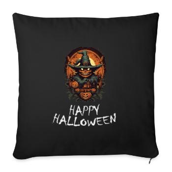 Halloween - Happy Halloween - Sofa pillowcase 17,3'' x 17,3'' (45 x 45 cm) - black - Front