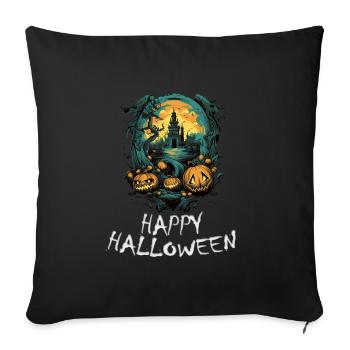 Halloween - Happy Halloween - Sofa pillowcase 17,3'' x 17,3'' (45 x 45 cm) - black - Front