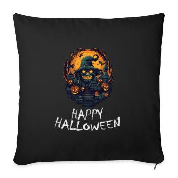 Halloween - Happy Halloween - Sofa pillowcase 17,3'' x 17,3'' (45 x 45 cm) - black - Front
