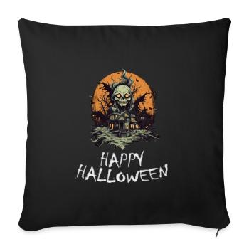 Halloween - Happy Halloween - Sofa pillowcase 17,3'' x 17,3'' (45 x 45 cm) - black - Front