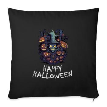Halloween - Happy Halloween - Sofa pillowcase 17,3'' x 17,3'' (45 x 45 cm) - black - Front