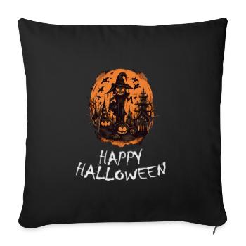 Halloween - Happy Halloween - Sofa pillowcase 17,3'' x 17,3'' (45 x 45 cm) - black - Front