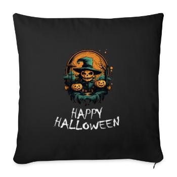 Halloween - Happy Halloween - Sofa pillowcase 17,3'' x 17,3'' (45 x 45 cm) - black - Front