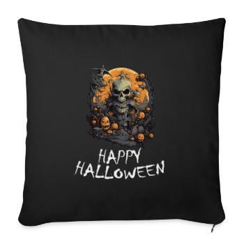 Halloween - Happy Halloween - Sofa pillowcase 17,3'' x 17,3'' (45 x 45 cm) - black - Front