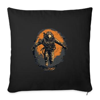 Diver - Sofa pillowcase 17,3'' x 17,3'' (45 x 45 cm) - black - Front