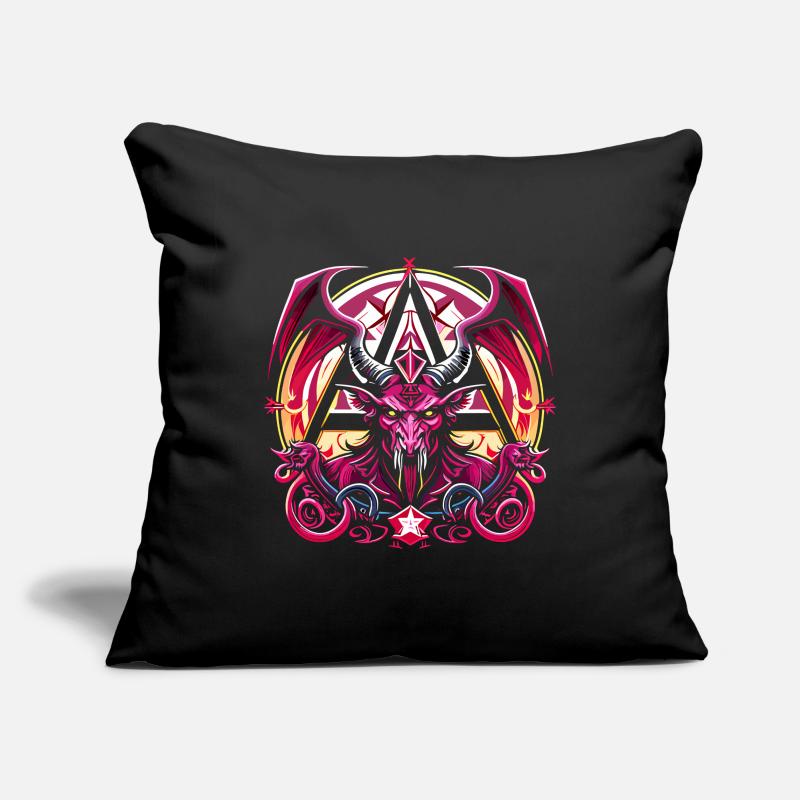 Baphomet - Lucifer - Devil - Satan - 666 Sofa pillowcase 17,3'' x 17,3'' (45 x 45 cm)