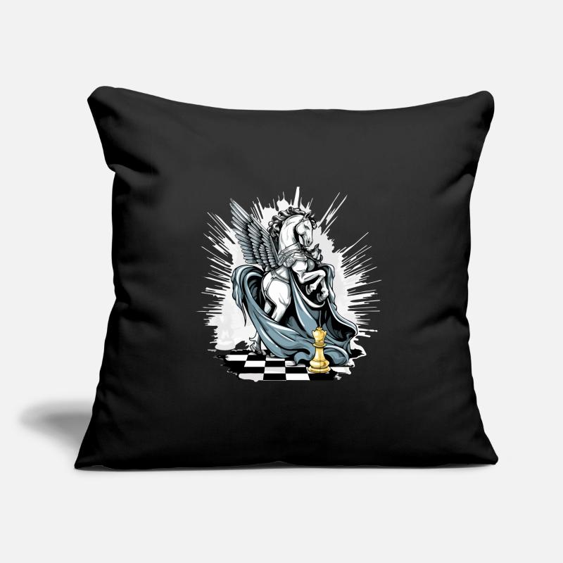 Le cavalier ailé n°2 Housse de coussin décorative 45 x 45 cm