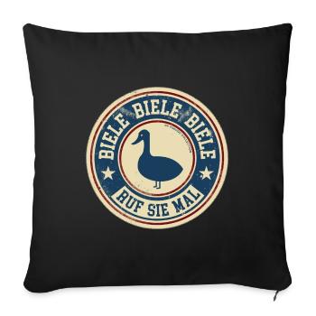 Biele Biele Biele Ruf sie mal - Sofakissenbezug 45 x 45 cm - Schwarz - Vorne
