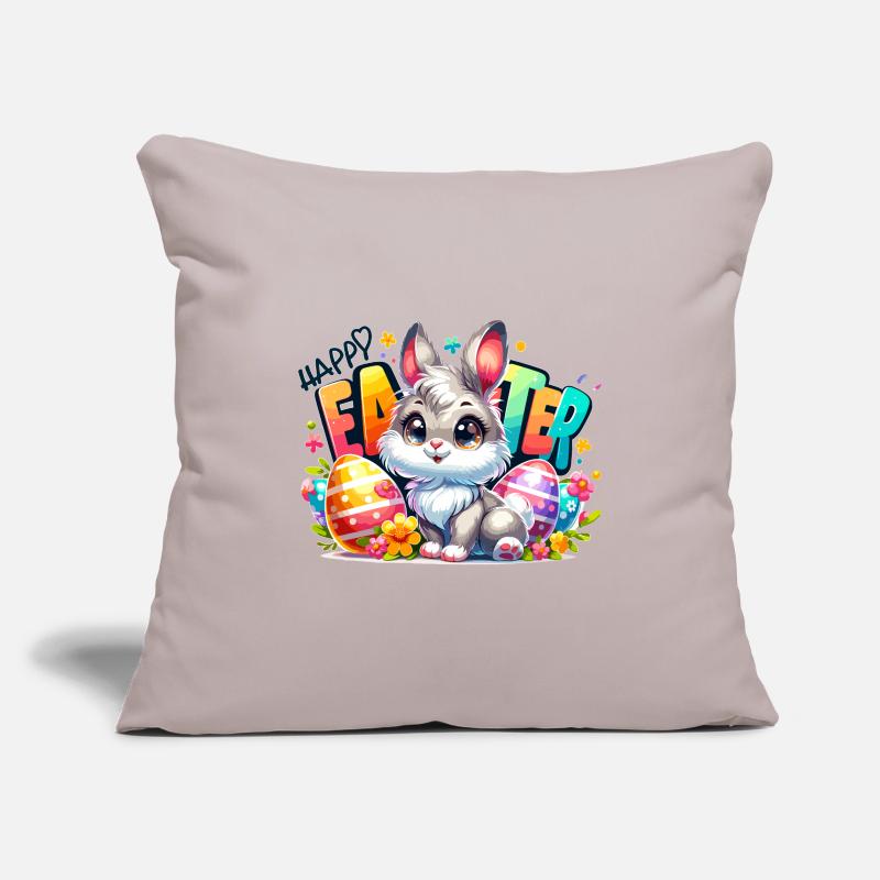 Happy Easter - Easter Bunny Illustration Sofakissenbezug 45 x 45 cm