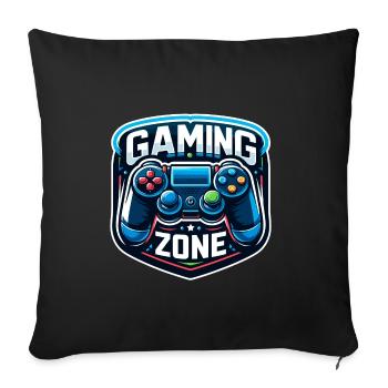 Gaming Zone - Controller Illustration - Sofakissenbezug 45 x 45 cm - Schwarz - Vorne