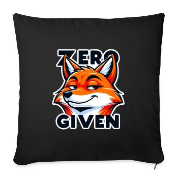 Zero Given - Fox Illustration - Sofa pillowcase 17,3'' x 17,3'' (45 x 45 cm) - black - Front