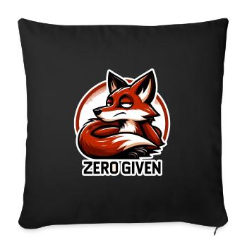 Zero Given - Fox Illustration - Sofa pillowcase 17,3'' x 17,3'' (45 x 45 cm) - black - Front