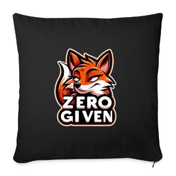 Zero Given - Fox Illustration - Sofa pillowcase 17,3'' x 17,3'' (45 x 45 cm) - black - Front