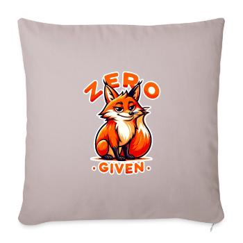 Zero Given - Fox Illustration - Sofa pillowcase 17,3'' x 17,3'' (45 x 45 cm) - light taupe - Front