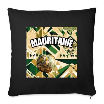 Horizon du Football - Sofa pillowcase 17,3'' x 17,3'' (45 x 45 cm) - black - Front
