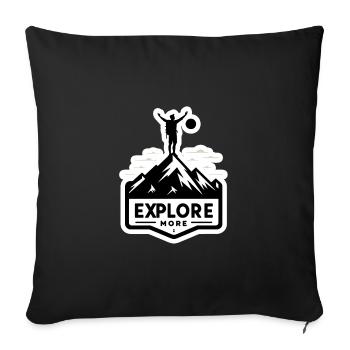En savoir plus - Wanderer - Housse de coussin décorative 45 x 45 cm - noir - Devant
