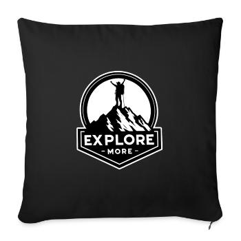 En savoir plus - Wanderer - Housse de coussin décorative 45 x 45 cm - noir - Devant