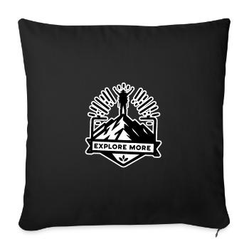 En savoir plus - Wanderer - Housse de coussin décorative 45 x 45 cm - noir - Devant