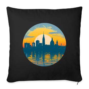 Potsdam Skyline - Sofakissenbezug 45 x 45 cm - Schwarz - Vorne
