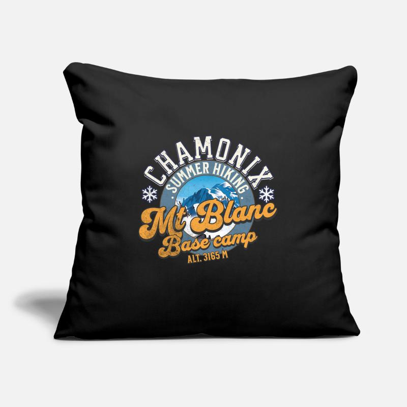 Mt Blanc Base Camp Housse de coussin décorative 45 x 45 cm