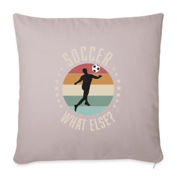 Soccer Quoi d’autre - Housse de coussin décorative 45 x 45 cm - taupe clair - Devant