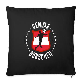 Football Austria - Sofa pillowcase 17,3'' x 17,3'' (45 x 45 cm) - black - Front