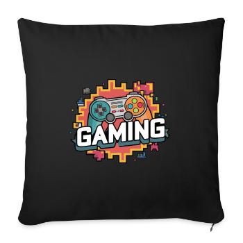 Gaming - Controllers - Sofa pillowcase 17,3'' x 17,3'' (45 x 45 cm) - black - Front
